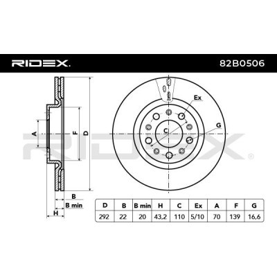 Tarcza hamulcowa RIDEX 82B0506 82B0506 - foto 4