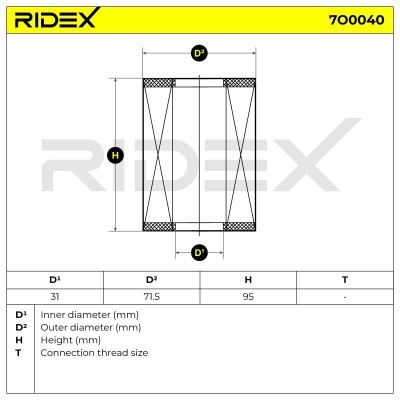 Filtr Oleju RIDEX 7O0040 7O0040 - foto 5