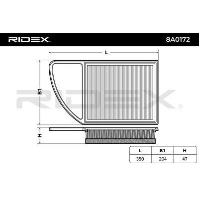Filtr Powietrza RIDEX 8A0172 8A0172 - foto 5