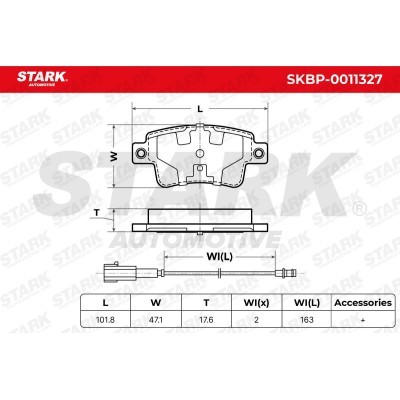 Klocki hamulcowe Stark SKBP-0011327 SKBP-0011327 - foto 5
