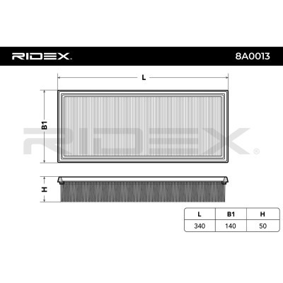 Filtr Powietrza RIDEX 8A0013 8A0013 - foto 3