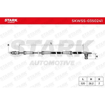 Czujnik ABS Stark SKWSS-0350241 SKWSS-0350241 - foto 5