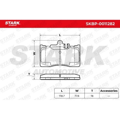 Klocki hamulcowe Stark SKBP-0011282 SKBP-0011282 - foto 5