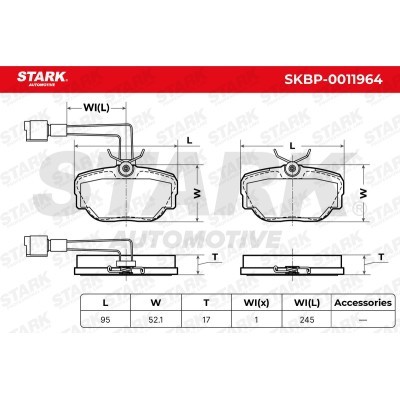 Klocki hamulcowe Stark SKBP-0011964 SKBP-0011964 - foto 5