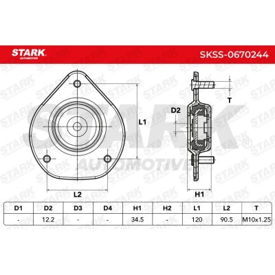 Mocowanie Amortyzatora Stark SKSS-0670244 SKSS-0670244 - foto 4