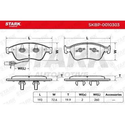 Klocki hamulcowe Stark SKBP-0010303 SKBP-0010303 - foto 4