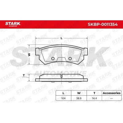 Klocki hamulcowe Stark SKBP-0011354 SKBP-0011354 - foto 5