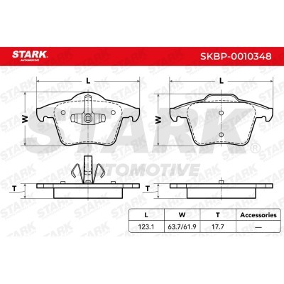 Klocki hamulcowe Stark SKBP-0010348 SKBP-0010348 - foto 6