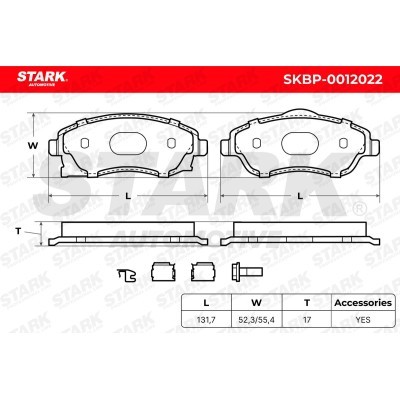 Klocki hamulcowe Stark SKBP-0012022 SKBP-0012022 - foto 6