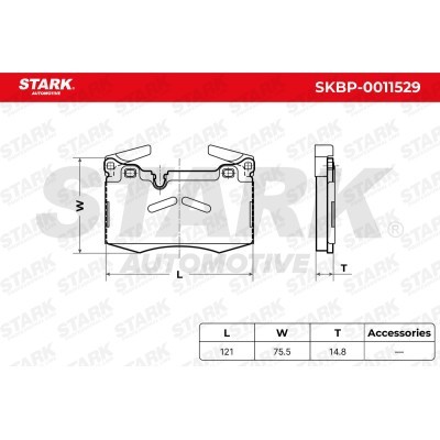 Klocki hamulcowe Stark SKBP-0011529 SKBP-0011529 - foto 6