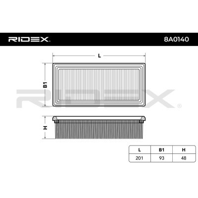 Filtr Powietrza RIDEX 8A0140 8A0140 - foto 6
