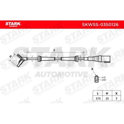Czujnik ABS Stark SKWSS-0350126 SKWSS-0350126 - foto 5