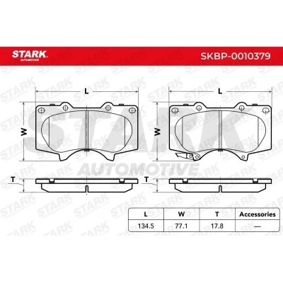 Klocki hamulcowe Stark SKBP-0010379 SKBP-0010379 - foto 3