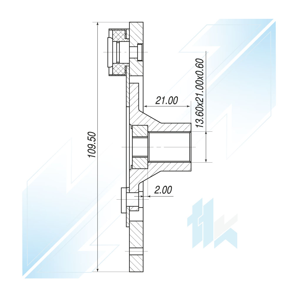 Tarcza Sprzęgła Sprężarki FORD FS18 Ø109 Ford 115VFS8000 - foto 3