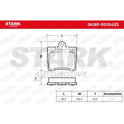 Klocki hamulcowe Stark SKBP-0010433 SKBP-0010433 - foto 3