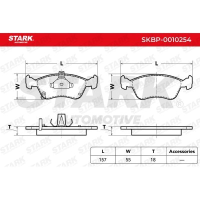 Klocki hamulcowe Stark SKBP-0010254 SKBP-0010254 - foto 3