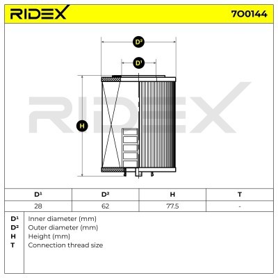 Filtr Oleju RIDEX 7O0144 7O0144 - foto 4