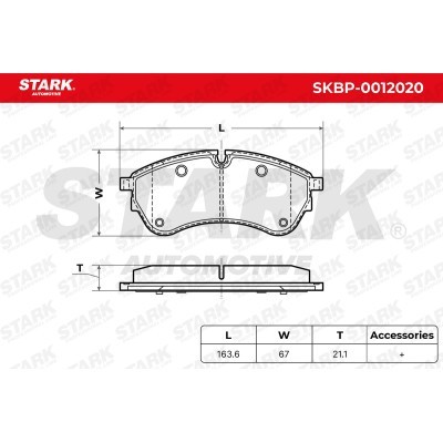 Klocki hamulcowe Stark SKBP-0012020 SKBP-0012020 - foto 6