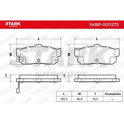 Klocki hamulcowe Stark SKBP-0011273 SKBP-0011273 - foto 7