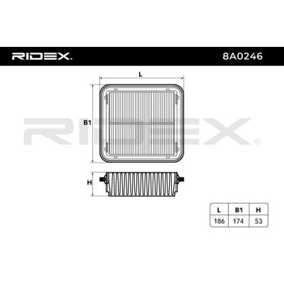 Filtr Powietrza RIDEX 8A0246 8A0246 - foto 6