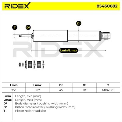 Amortyzator RIDEX 854S0682 854S0682 - foto 5