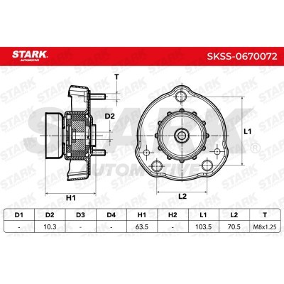 Mocowanie Amortyzatora Stark SKSS-0670072 SKSS-0670072 - foto 6