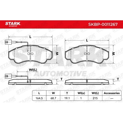 Klocki hamulcowe Stark SKBP-0011267 SKBP-0011267 - foto 3