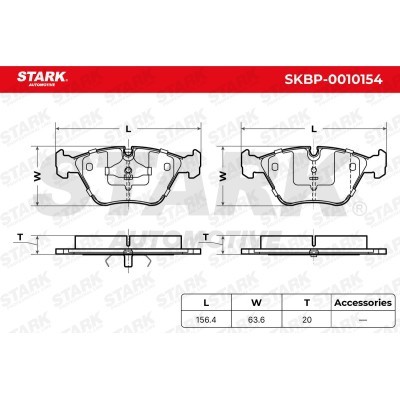 Klocki hamulcowe Stark SKBP-0010154 SKBP-0010154 - foto 3