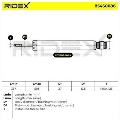 Amortyzator RIDEX 854S0086 854S0086 - foto 4
