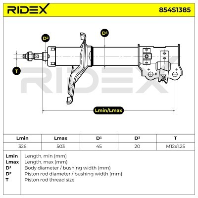 Amortyzator RIDEX 854S1385 854S1385 - foto 9