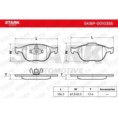 Klocki hamulcowe Stark SKBP-0010355 SKBP-0010355 - foto 4