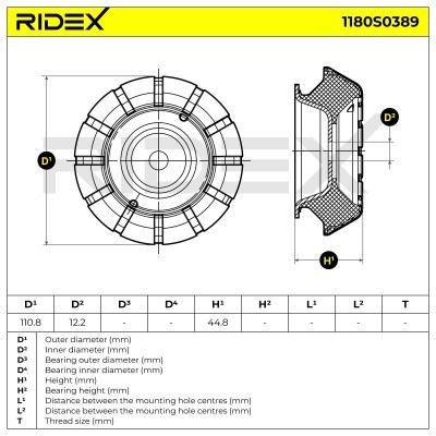 Mocowanie Amortyzatora RIDEX 1180S0389 1180S0389 - foto 6