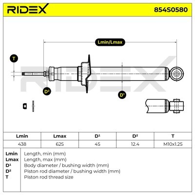 Amortyzator RIDEX 854S0580 854S0580 - foto 8