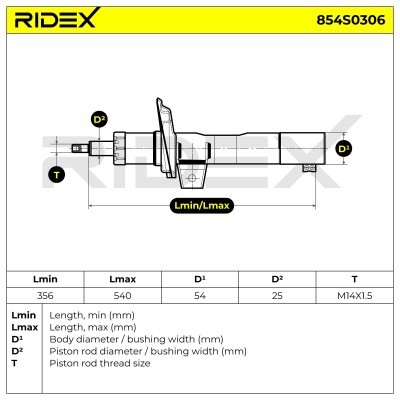 Amortyzator RIDEX 854S0306 854S0306 - foto 5