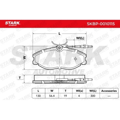 Klocki hamulcowe Stark SKBP-0010115 SKBP-0010115 - foto 3
