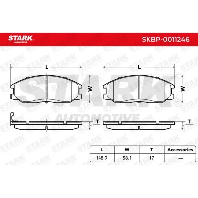Klocki hamulcowe Stark SKBP-0011246 SKBP-0011246 - foto 4