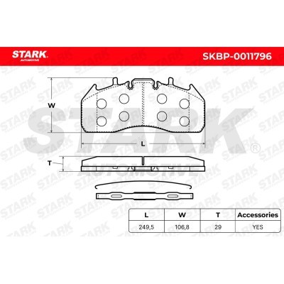 Klocki hamulcowe Stark SKBP-0011796 SKBP-0011796 - foto 5