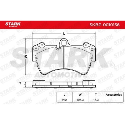 Klocki hamulcowe Stark SKBP-0010156 SKBP-0010156 - foto 3