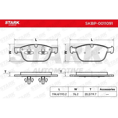 Klocki hamulcowe Stark SKBP-0011091 SKBP-0011091 - foto 6