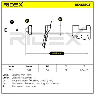 Amortyzator RIDEX 854S18031 854S18031 - foto 8