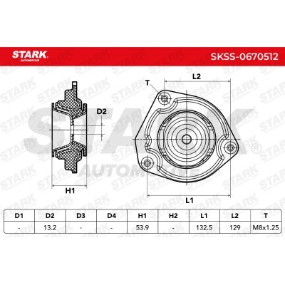 Mocowanie Amortyzatora Stark SKSS-0670512 SKSS-0670512 - foto 6