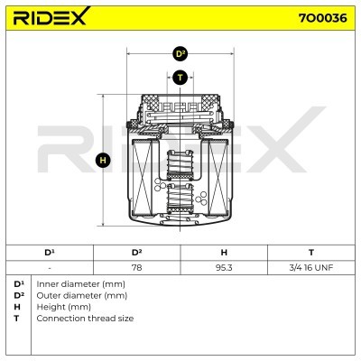 Filtr Oleju RIDEX 7O0036 7O0036 - foto 5