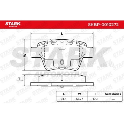Klocki hamulcowe Stark SKBP-0010272 SKBP-0010272 - foto 3