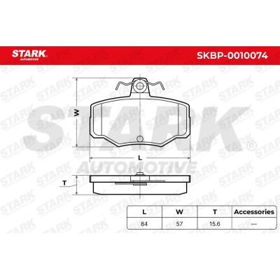 Klocki hamulcowe Stark SKBP-0010074 SKBP-0010074 - foto 6