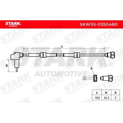 Czujnik ABS Stark SKWSS-0350480 SKWSS-0350480 - foto 3