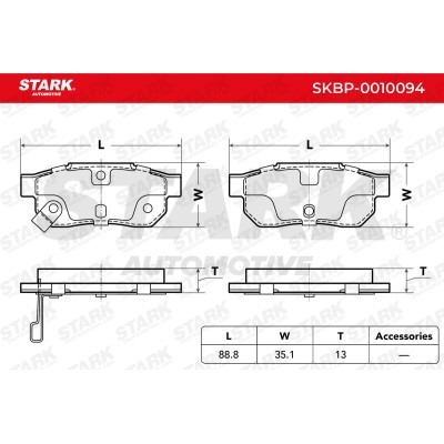 Klocki hamulcowe Stark SKBP-0010094 SKBP-0010094 - foto 7