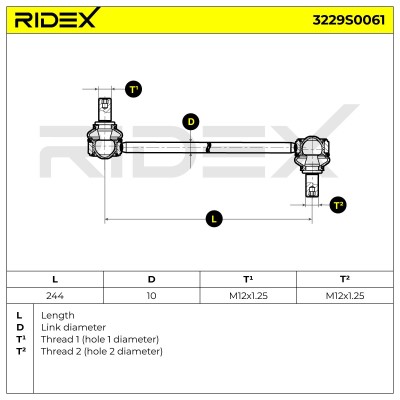 Łącznik Stabilizatora RIDEX 3229S0061 3229S0061 - foto 7