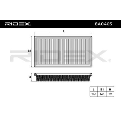 Filtr Powietrza RIDEX 8A0405 8A0405 - foto 6