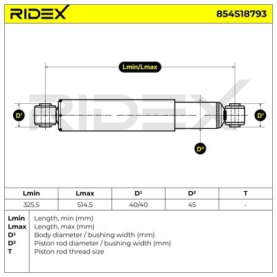 Amortyzator RIDEX 854S18793 854S18793 - foto 6