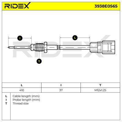 Czujnik temperatury spalin RIDEX 3938E0565 3938E0565 - foto 6
